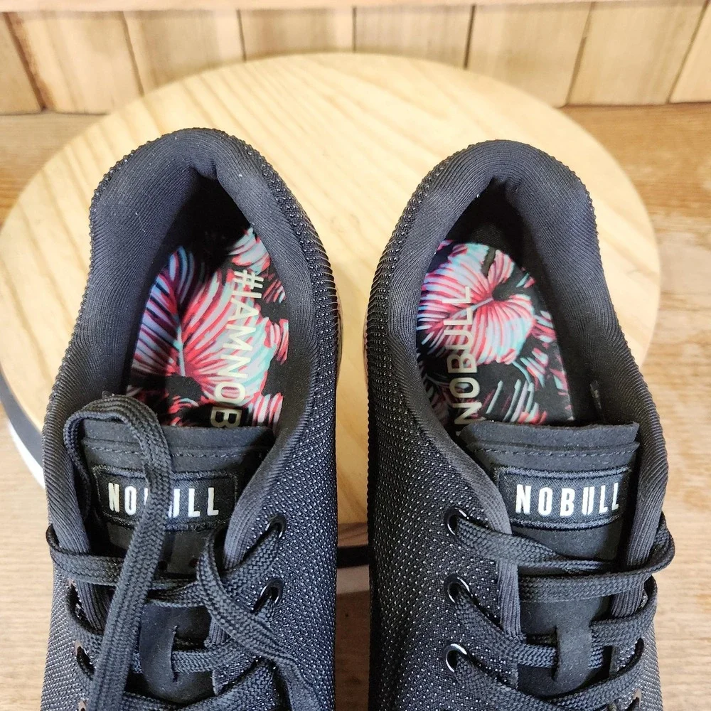 NOBULL Trainier Shoes Mens 13.5 Black Midnight Palm Gym Athletic Sneakers